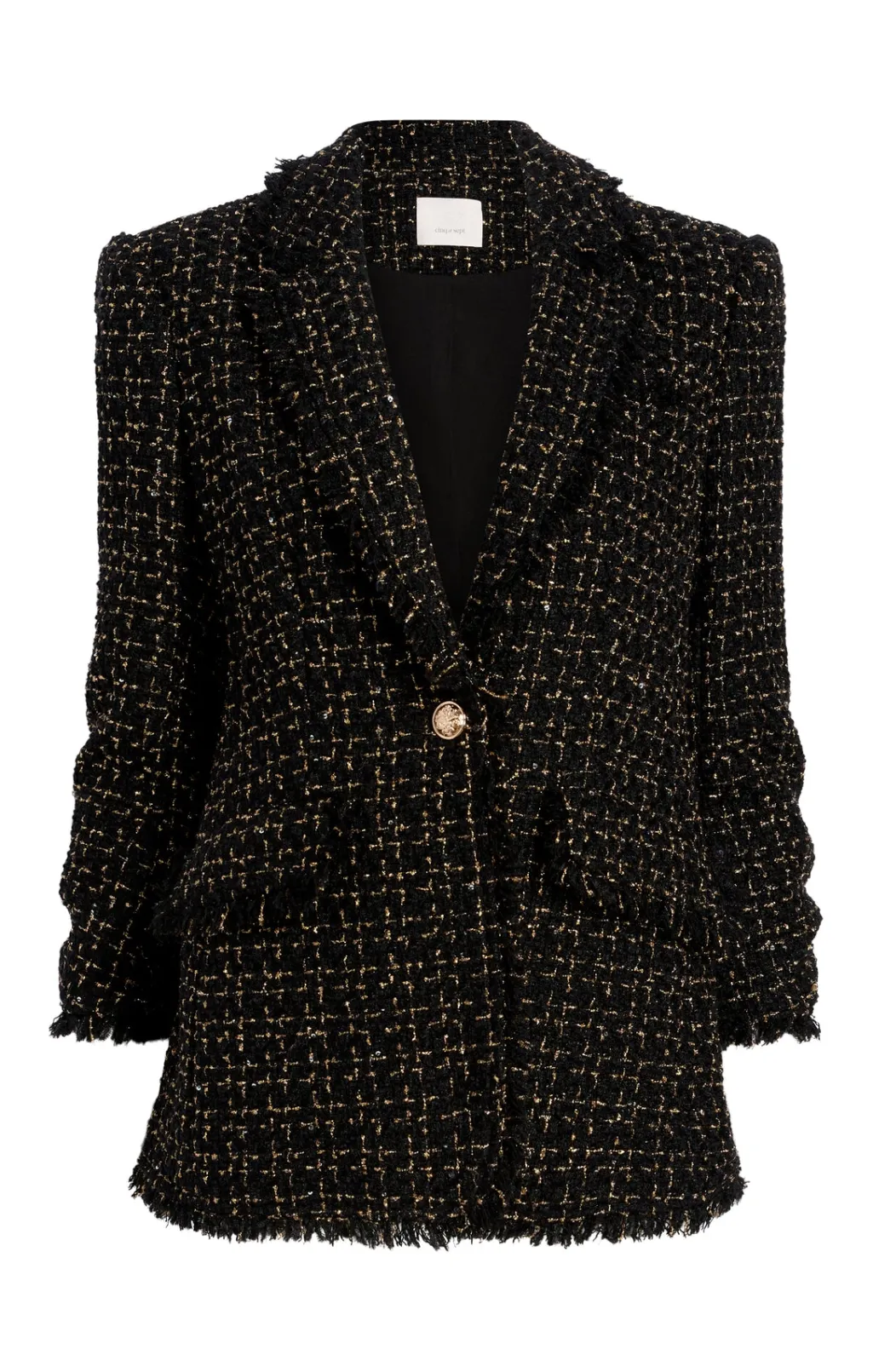 Cinq à Sept Sylvie Boucle Khloe Blazer Black/Gold Hot