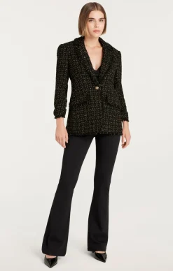 Cinq à Sept Sylvie Boucle Khloe Blazer Black/Gold Hot