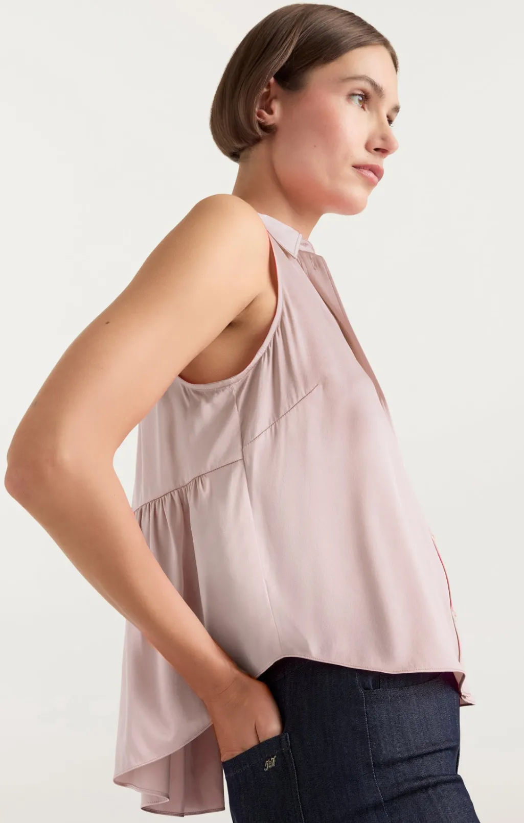 Cinq à Sept Theodora Top IcyPink Clearance