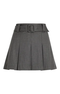Cinq à Sept Toni Skirt LurexPinstripeCharcoal Best