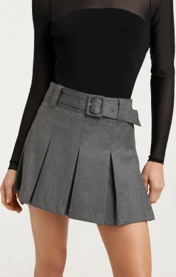 Cinq à Sept Toni Skirt LurexPinstripeCharcoal Best
