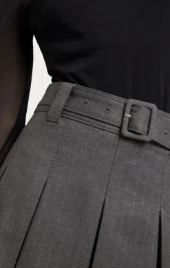 Cinq à Sept Toni Skirt LurexPinstripeCharcoal Best