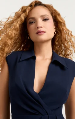 Cinq à Sept Tori Dress Navy Discount
