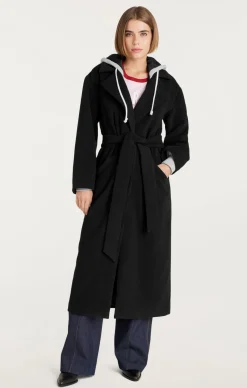 Cinq à Sept Vander Coat Black/HeatherGrey Best
