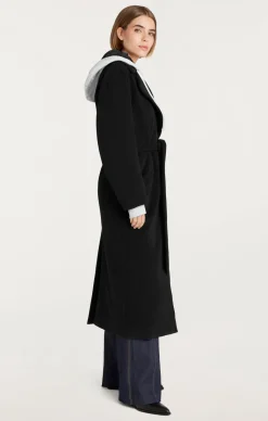 Cinq à Sept Vander Coat Black/HeatherGrey Best