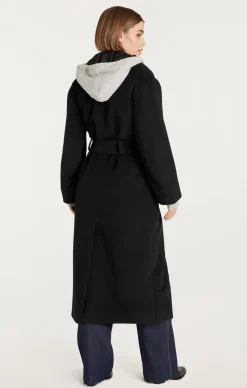 Cinq à Sept Vander Coat Black/HeatherGrey Best