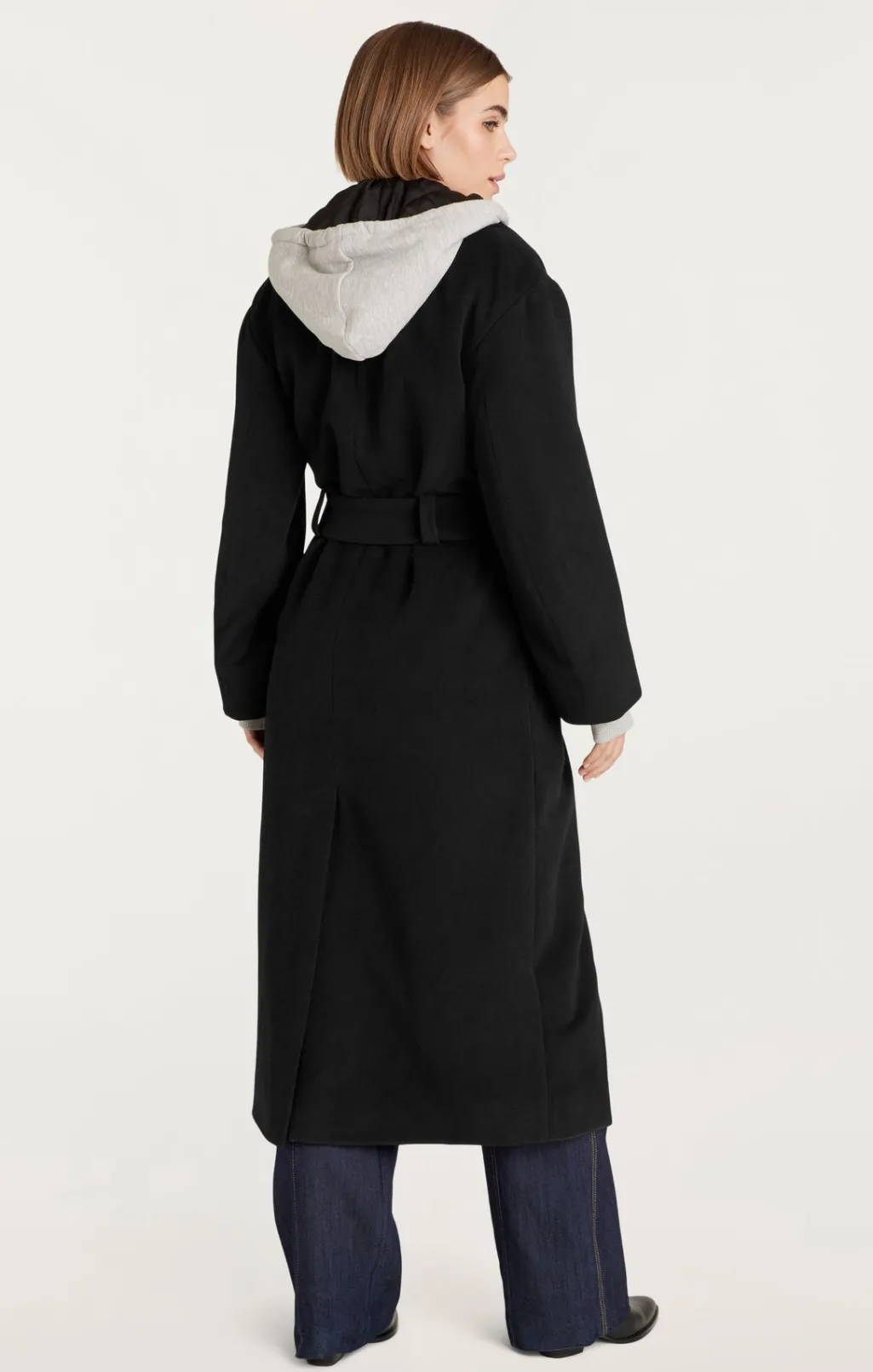 Cinq à Sept Vander Coat Black/HeatherGrey Best