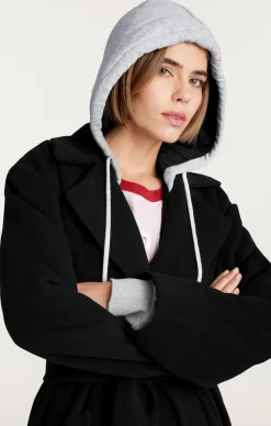 Cinq à Sept Vander Coat Black/HeatherGrey Best