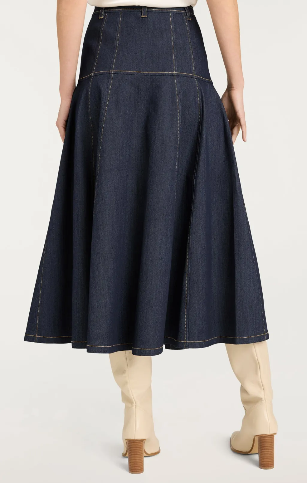 Cinq à Sept Veena Skirt Indigo Outlet