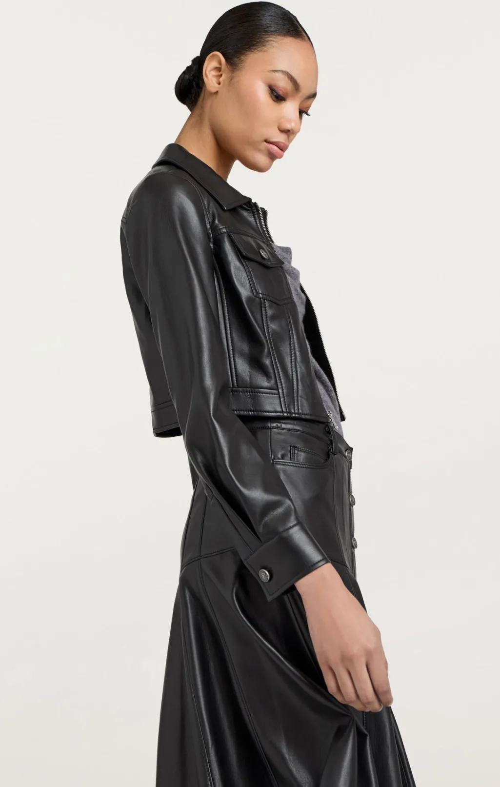 Cinq à Sept Vegan Leather Marilee Jacket Black Online