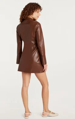 Cinq à Sept Vegan Leather Mckenna Dress Espresso Sale