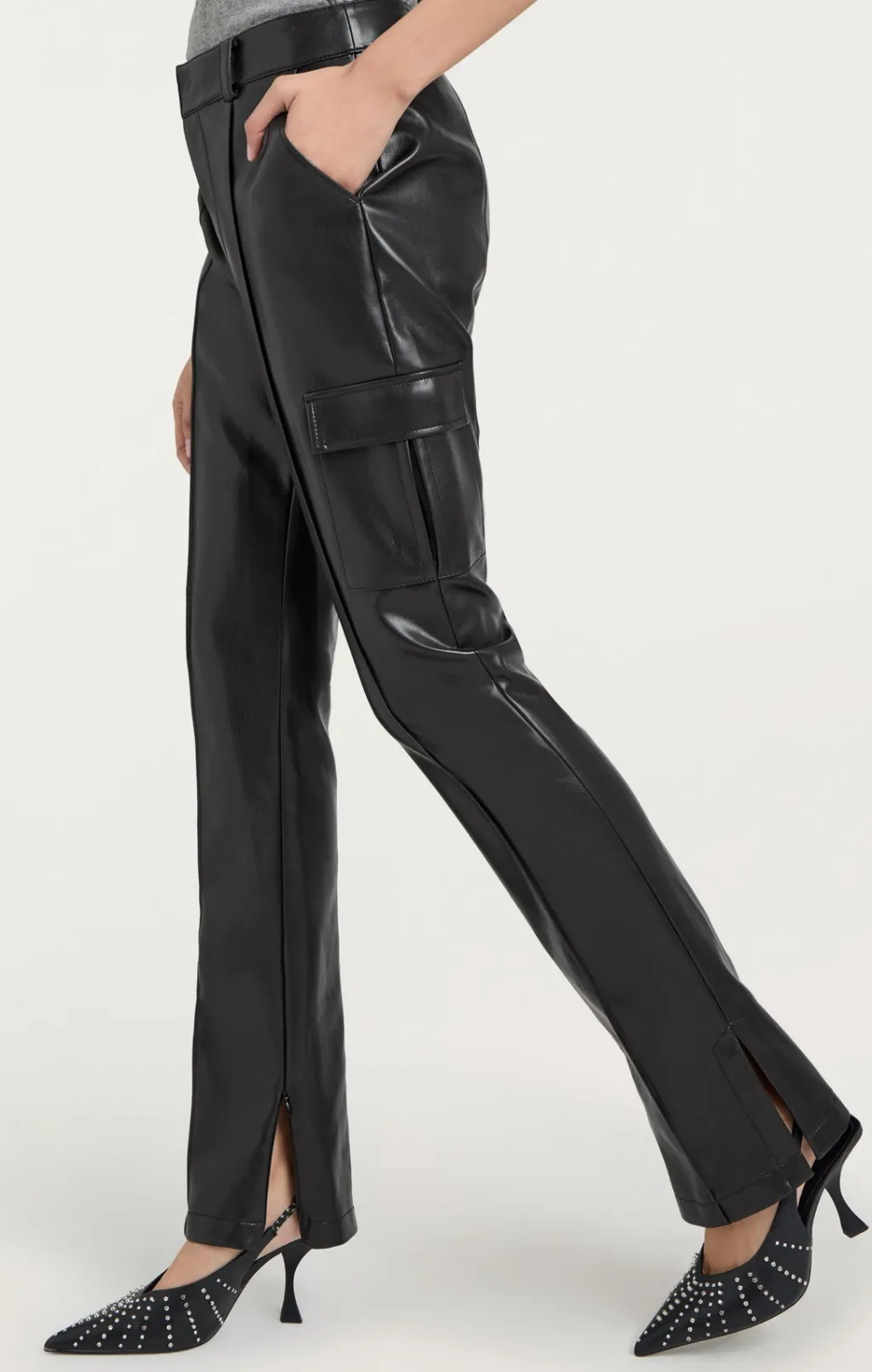Cinq à Sept Vegan Leather Norah Pant Black Hot