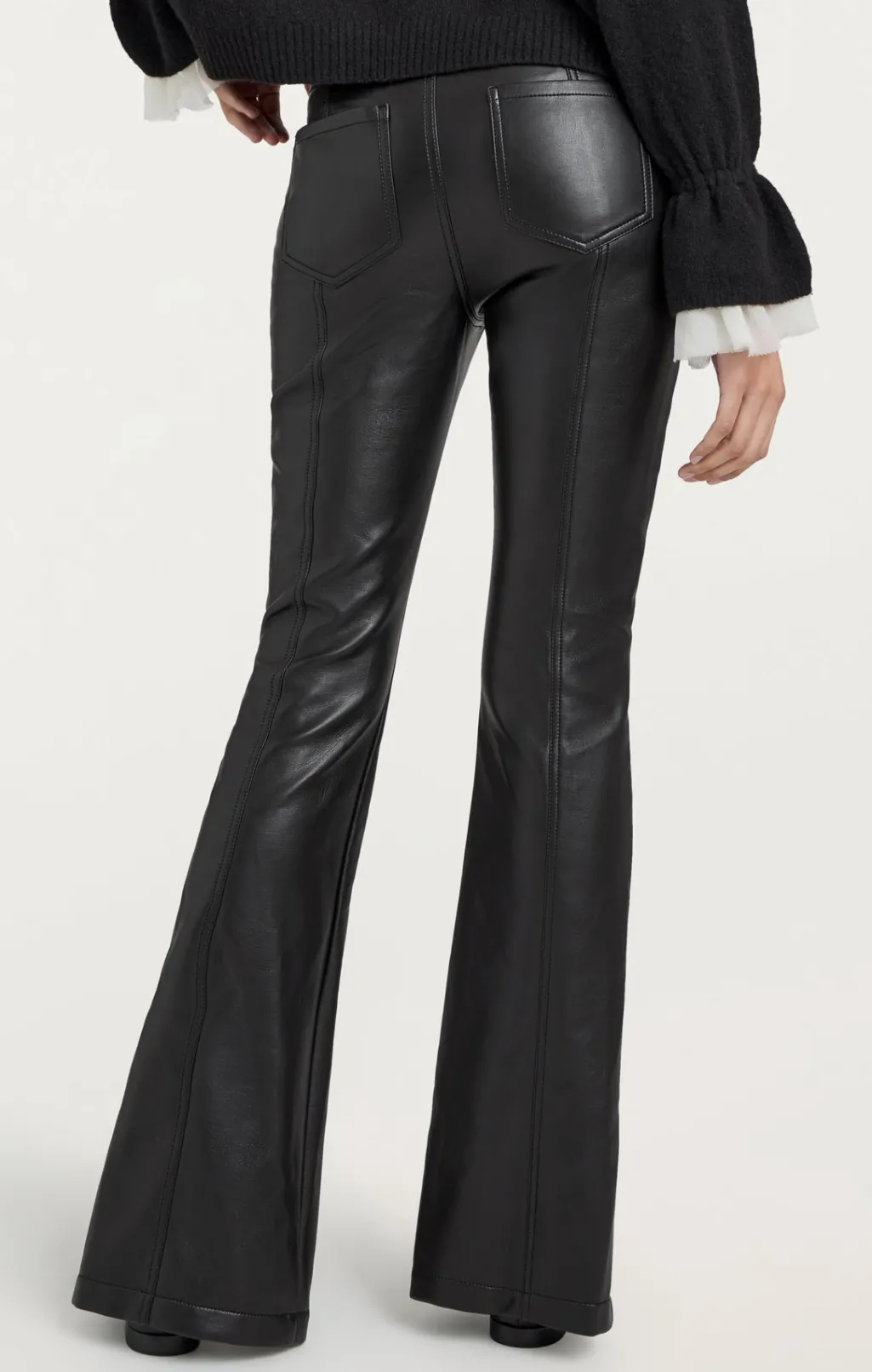 Cinq à Sept Vegan Leather Shanis Pant Black Clearance