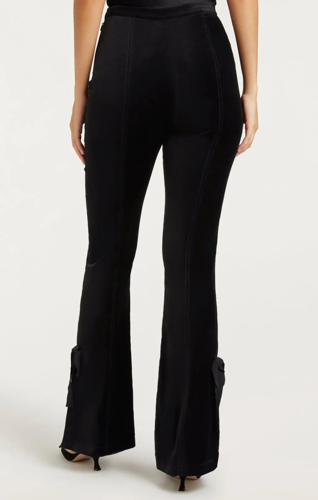 Cinq à Sept Velvet Long Lou Pant Black Best