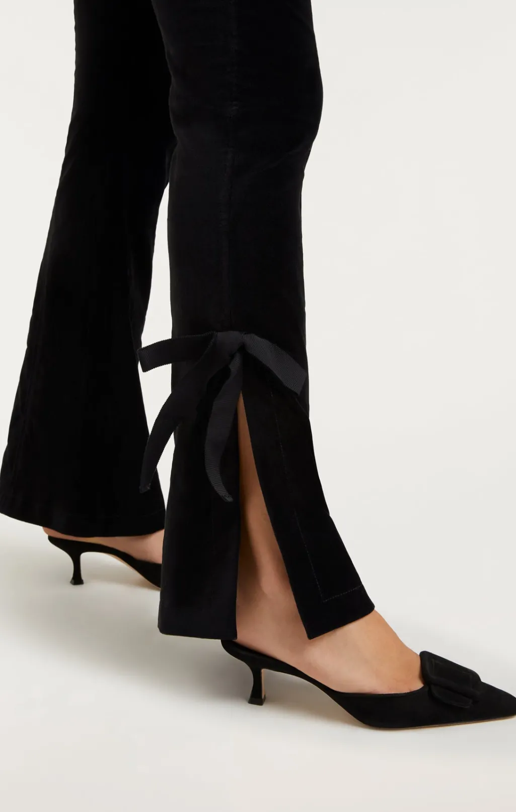 Cinq à Sept Velvet Long Lou Pant Black Best