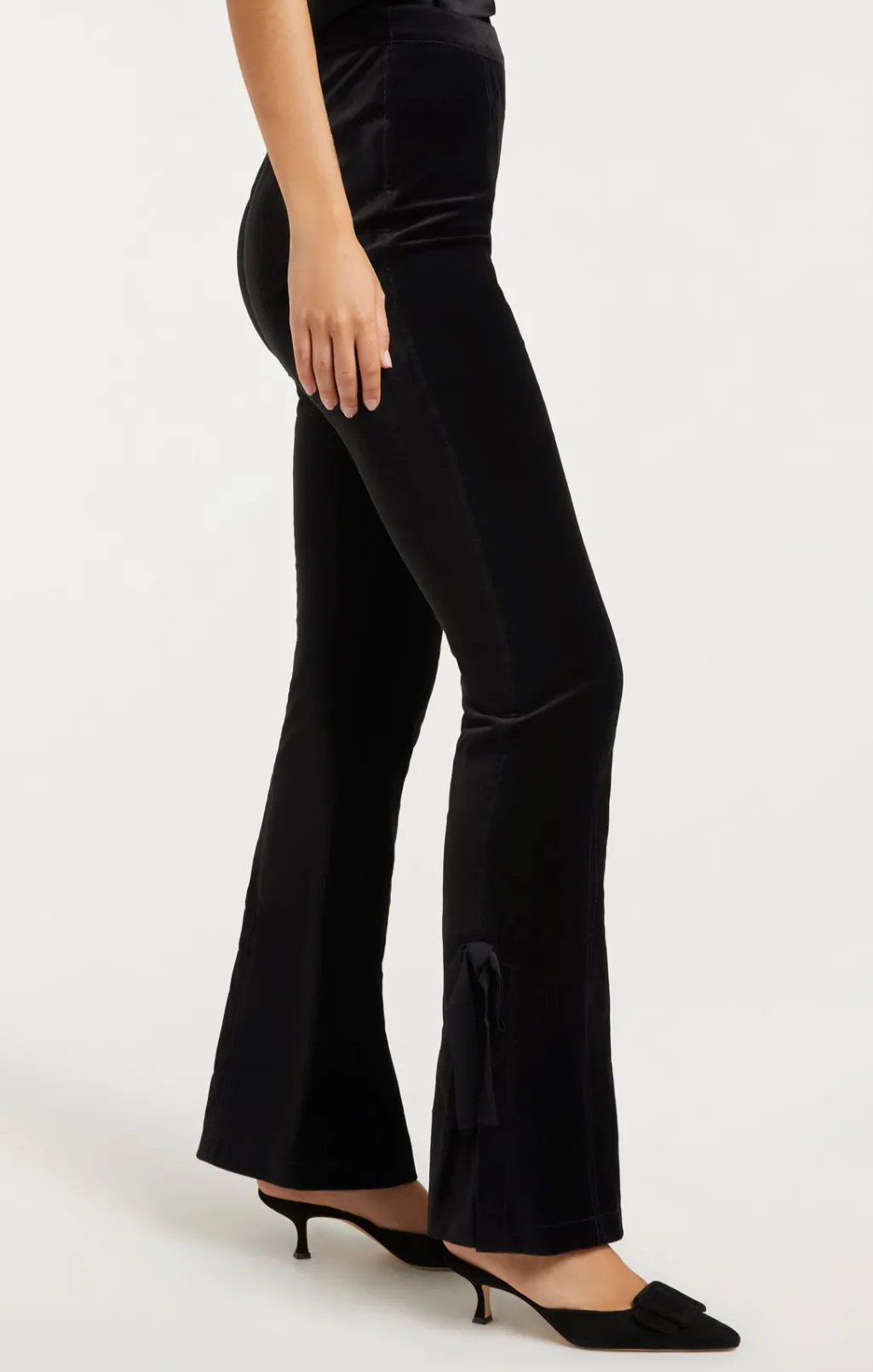Cinq à Sept Velvet Long Lou Pant Black Best