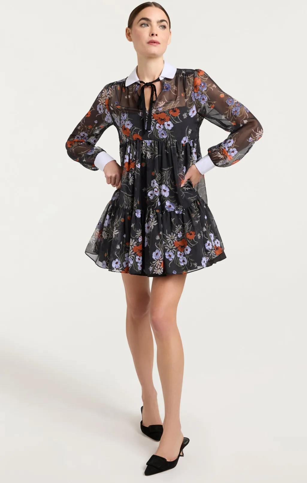 Cinq à Sept Vianne Dress ObsidianMulti Hot