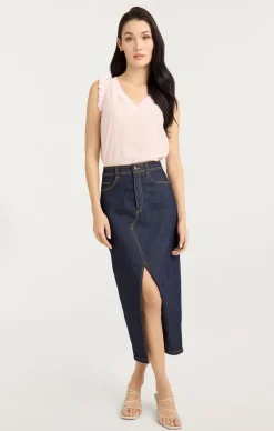 Cinq à Sept V-neck Lenore Top IcyPink Hot