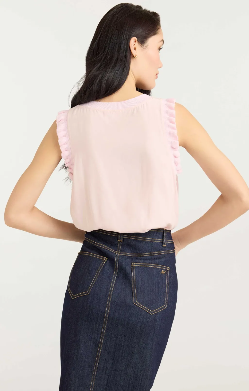 Cinq à Sept V-neck Lenore Top IcyPink Hot