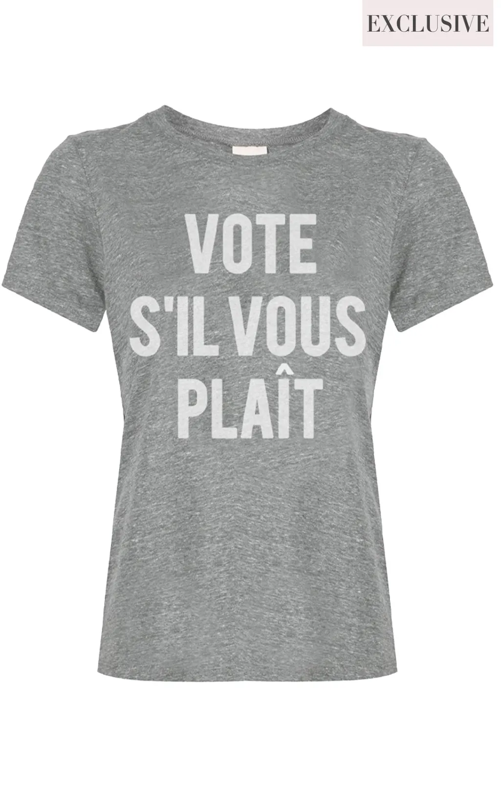 Cinq à Sept Vote Please Tee HeatherGrey/White
