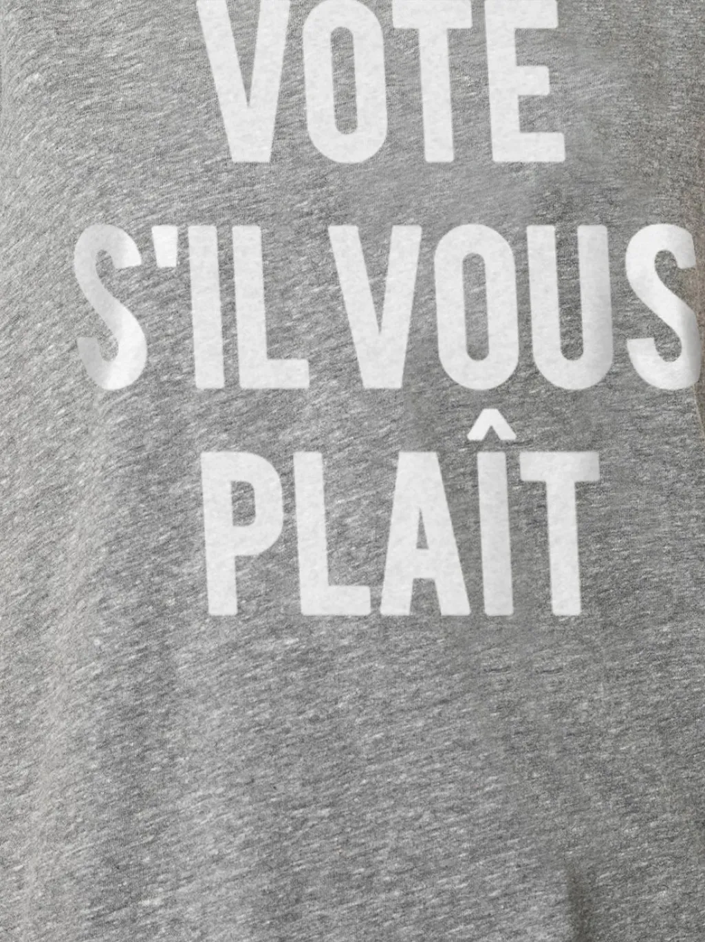 Cinq à Sept Vote Please Tee HeatherGrey/White