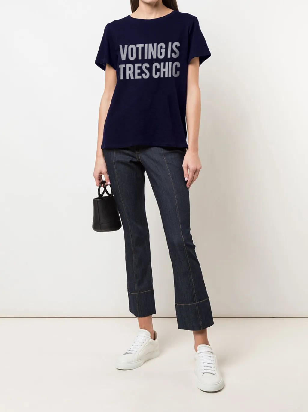 Cinq à Sept Voting Is Tres Chic Tee Navy/White Best