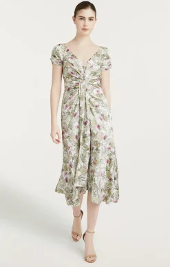 Cinq à Sept Walker Dress IvoryMulti Discount