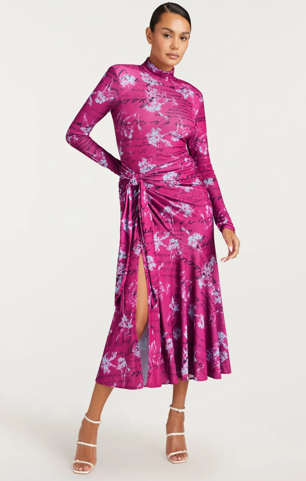 Cinq à Sept Warm Carnation Johnson Dress PlumRadishMulti Outlet
