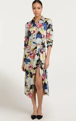 Cinq à Sept Wildwood Flower Jacey Dress BlackMulti New