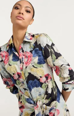 Cinq à Sept Wildwood Flower Jacey Dress BlackMulti New