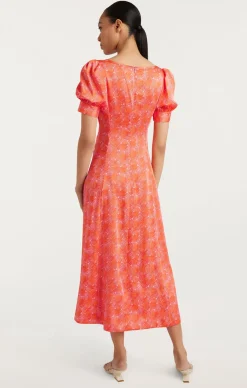 Cinq à Sept Ximena Dress PaleFlamingo/Orange Outlet