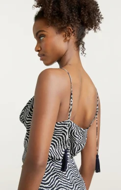 Cinq à Sept Zebra Marta Cami Ivory/navy Online